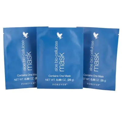 Тканевая маска для лица Forever Aloe Bio-Cellulose Mask из биоцеллюлозы, увлажняющая, 3 шт