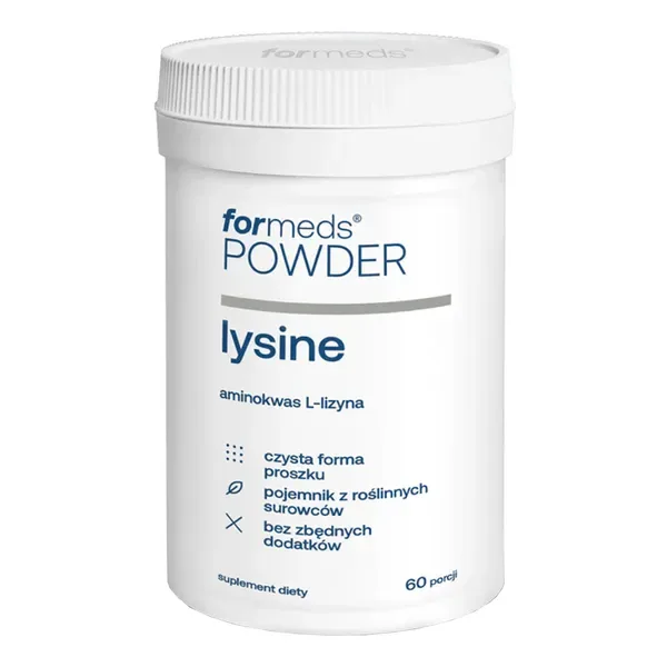 L-лизин в порошке ForMeds Powder Lysine, 500 мг, 60 порций