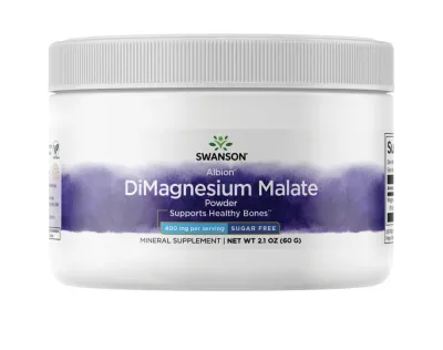 Малат магния Swanson Albion DiMagnesium Malate, порошок, 60 г
