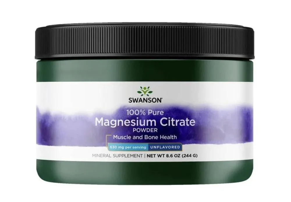 Цитрат магния Swanson Magnesium Citrate, порошок, 244 г