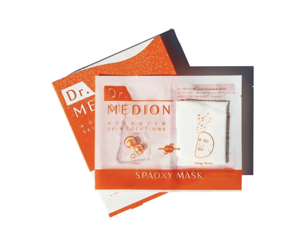Тканевая маска для лица Dr. Medion Spaoxy Mask для карбокситерапии, 1 шт