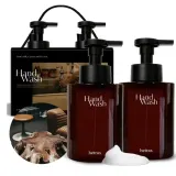 Жидкое мыло для рук Hetras Bubble Hand Wash Hotel Wood, парфюмированное, 2 x 515 мл — фото 1