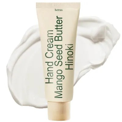 Крем для рук Hetras Mango Butter Hand Cream Hinoki, с маслом манго, кипарис, 50 мл