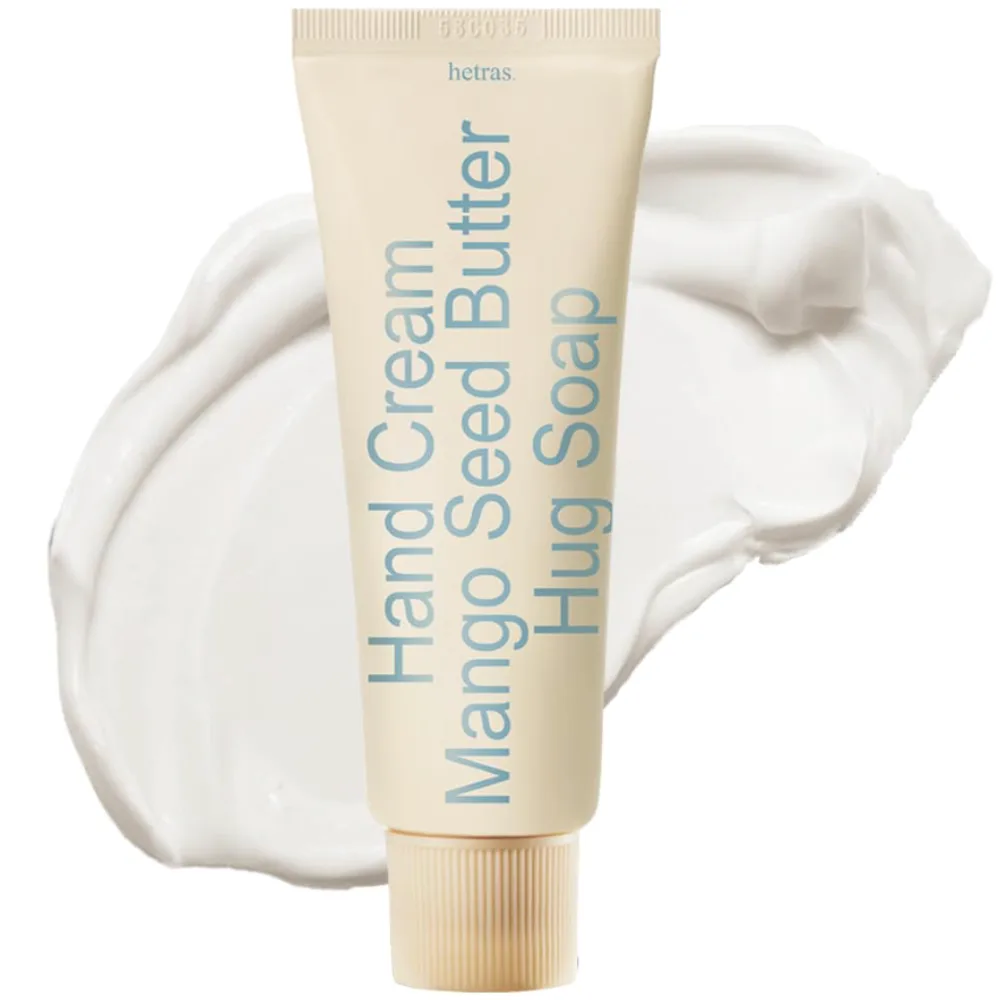 Крем для рук Hetras Mango Butter Hand Cream Hug Soap, с маслом манго, мыльный, 50 мл