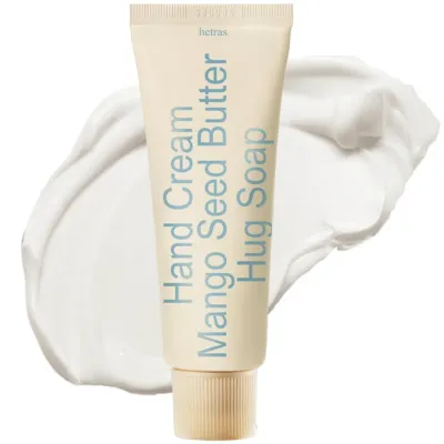 Крем для рук Hetras Mango Butter Hand Cream Hug Soap, с маслом манго, мыльный, 50 мл