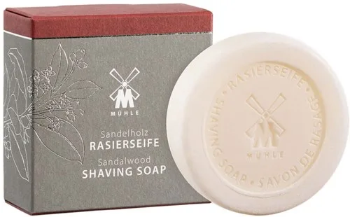 Мыло для бритья Muhle Sandalwood, сандал, для сухой и нормальной кожи, 65 г