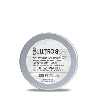 Гель для укладки бороды, усов и бровей Bullfrog Gel Styling Invisibile, без запаха, 50 мл