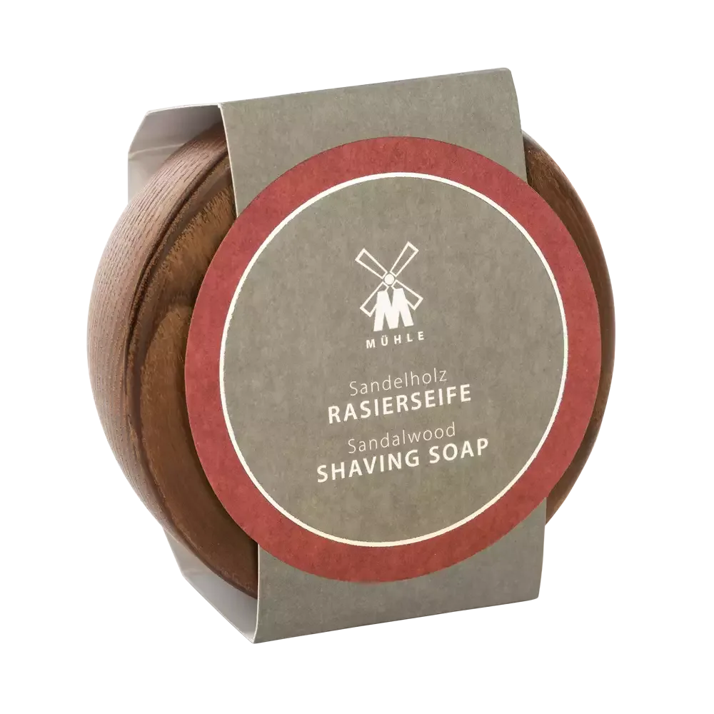 Мыло для бритья Muhle Sandalwood в деревянной чаше, сандал, 65 г