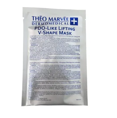 Тканевая маска для лица Theo Marvee Bionano Mask PDO-Like Lifting V-Shape, для овала лица