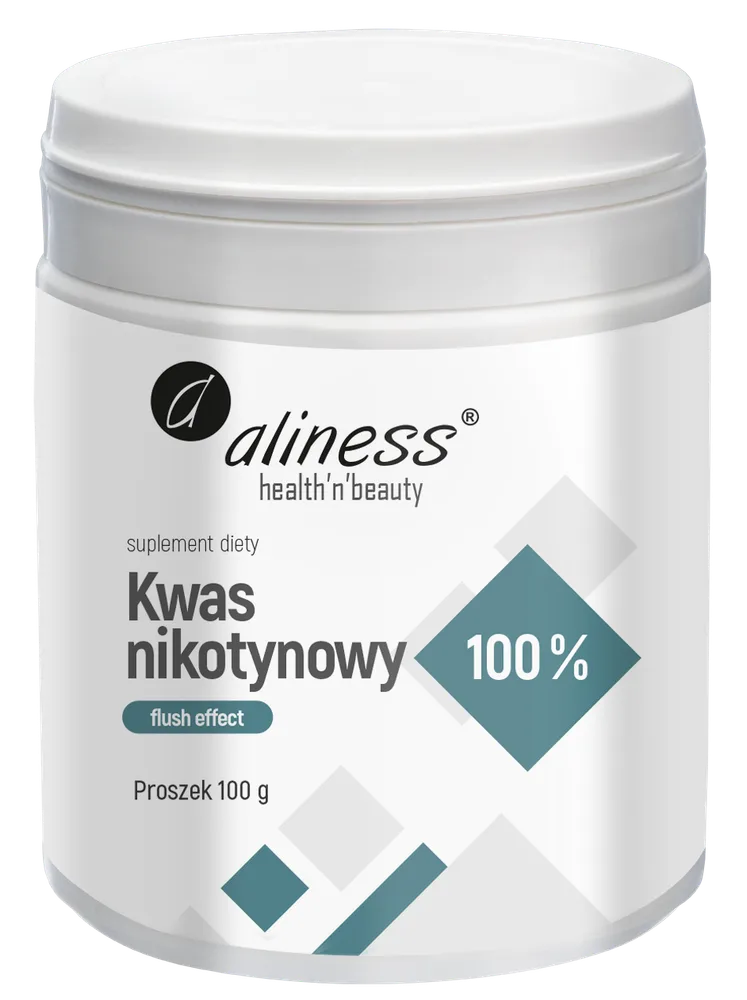 Никотиновая кислота в порошке Aliness, витамин B3, 100 г