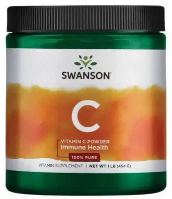 Витамин C в порошке Swanson, 454 г