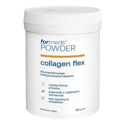 Коллаген в порошке ForMeds Powder Collagen Flex, с витамином C, 30 порций