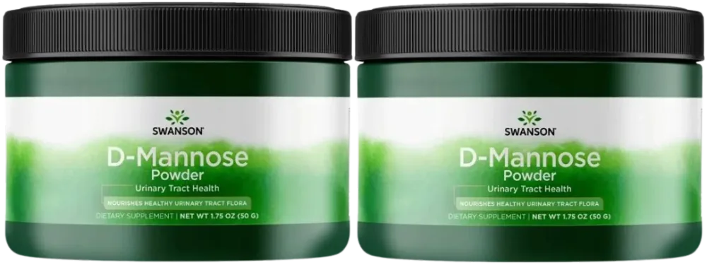 D-манноза в порошке Swanson D-Mannose Powder, 2 упаковки по 50 г