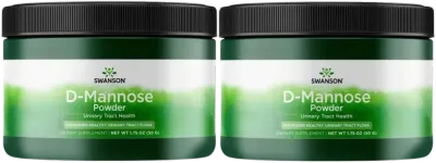 D-манноза в порошке Swanson D-Mannose Powder, 2 упаковки по 50 г