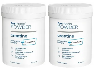 Креатин моногидрат ForMeds Powder Creatine, порошок, 2 упаковки по 30 порций
