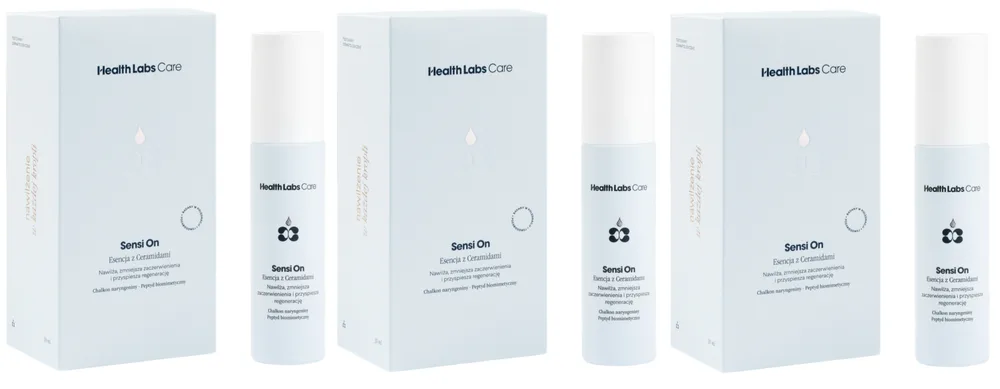 Набор из 3 эмульсий для лица Health Labs Care Sensi On, увлажняющая, с керамидами, 3 шт по 30 мл