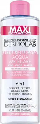 Мицеллярная вода Dermolab Acqua Micellare Ultra-Delicata очень мягкая, для чувствительной кожи, 400 мл