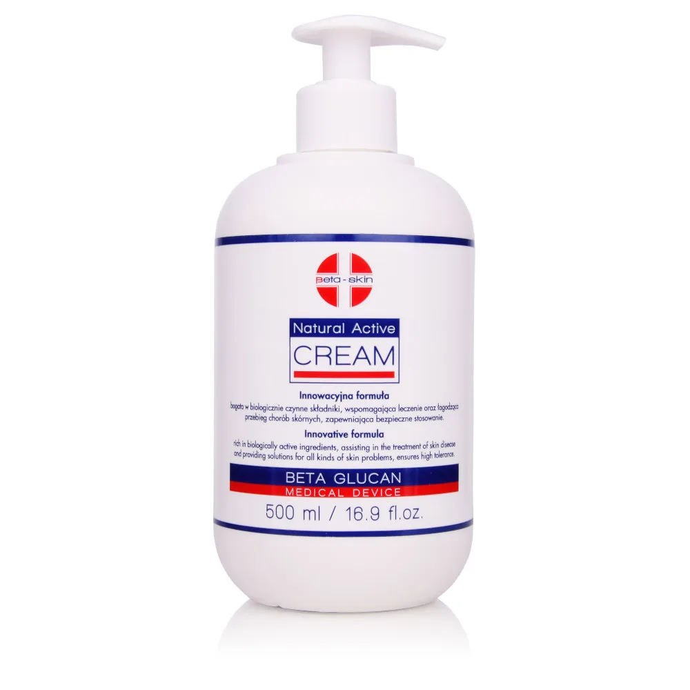 Крем Beta-Skin Natural Active Cream успокаивающий и увлажняющий, 500 мл
