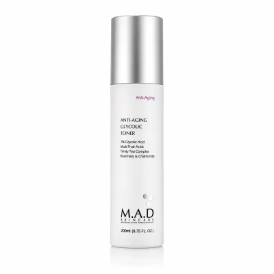 Тоник для лица M.A.D Anti-Aging Glycolic Toner, с 7% гликолевой кислотой, для зрелой и проблемной кожи, 200 мл