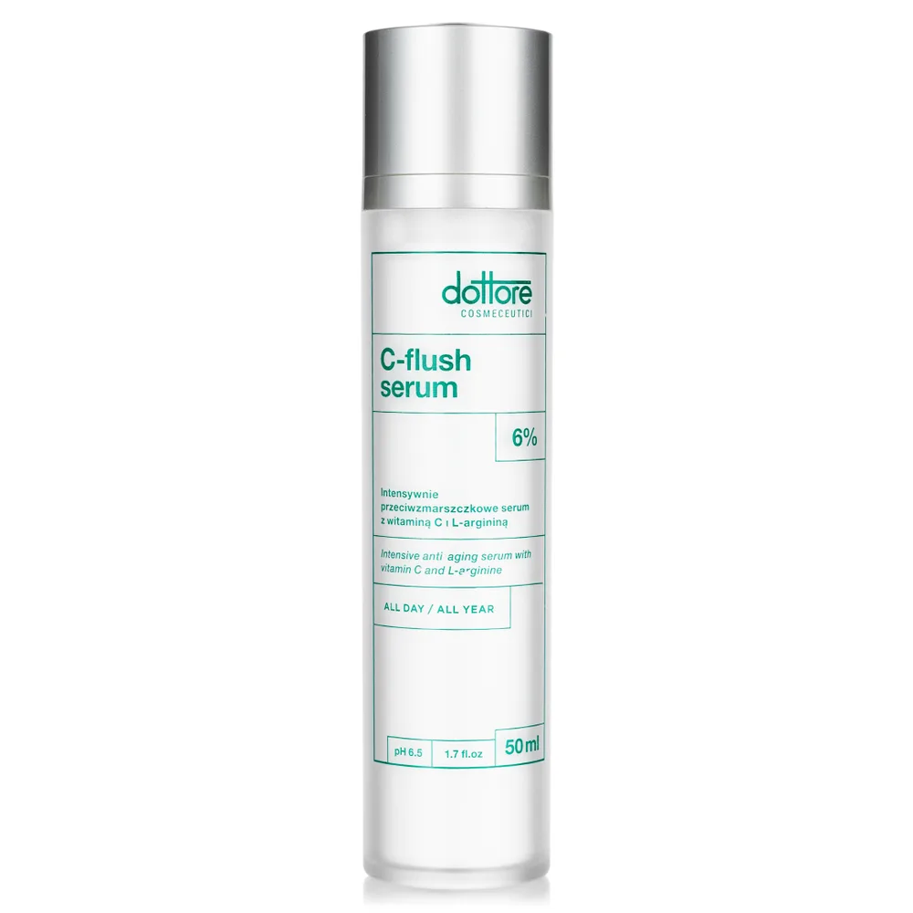 Сыворотка для лица Dottore C-Flush Serum против морщин, с витамином C 6% и L-аргинином, 50 мл
