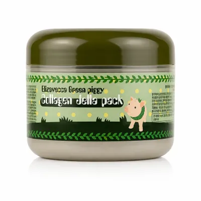 Маска для лица Elizavecca Green Piggy Collagen Jella Pack увлажняющая, с коллагеном, 100 г