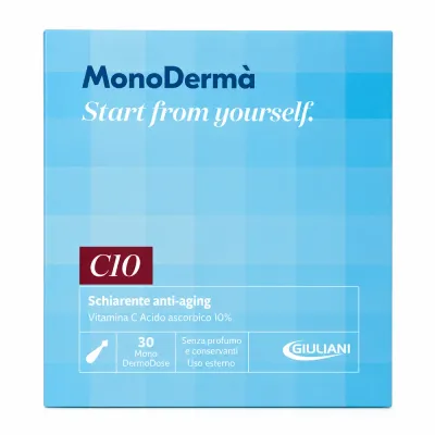 Сыворотка в капсулах для лица MonoDerma C10, с 10% аскорбиновой кислоты, антиоксидантная, 30 шт