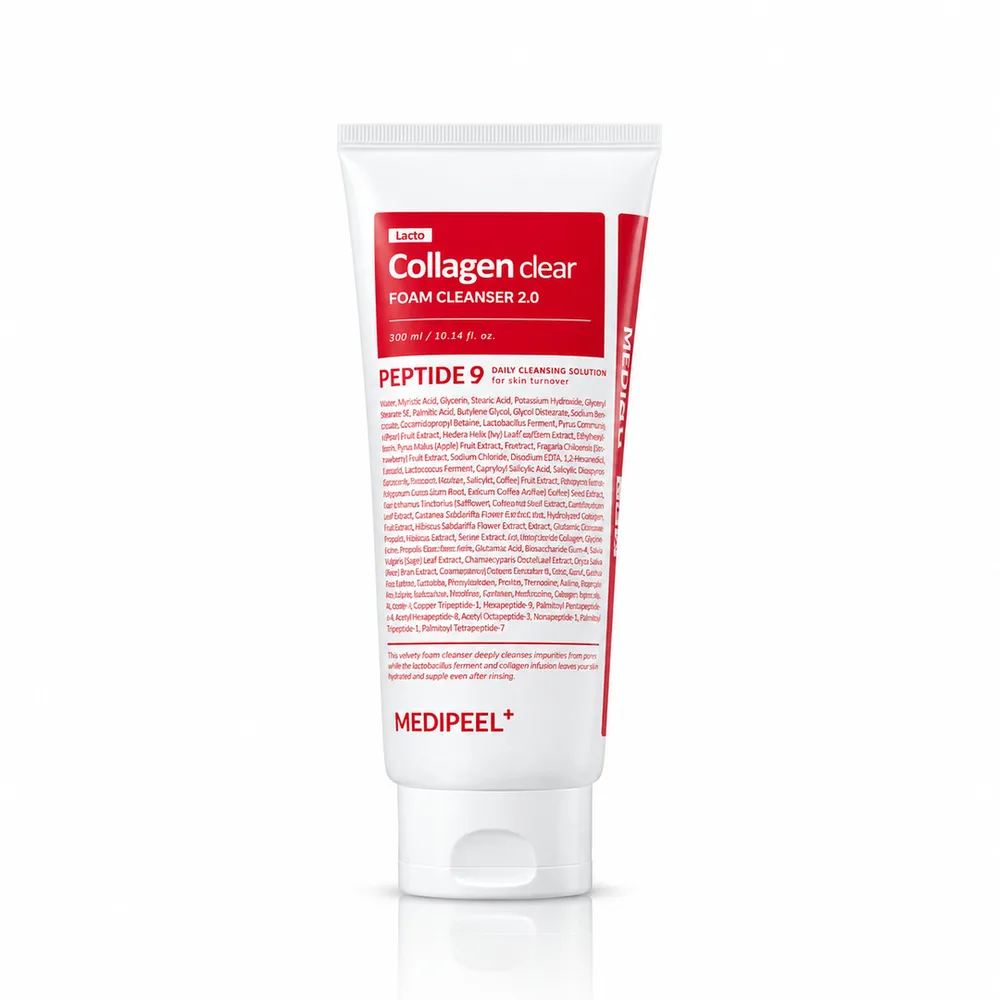 Пенка для умывания Medi-Peel Red Lacto Collagen Clear Foam Cleanser 2.0, для комбинированной и жирной кожи, 300 мл