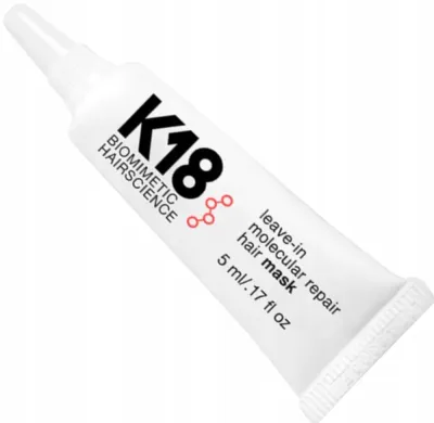 Несмываемая маска для волос K18 Leave-in Molecular Repair восстанавливающая, для повреждённых волос, 5 мл