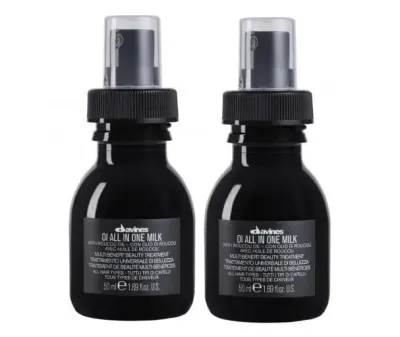 Несмываемое молочко для волос Davines Essential Haircare OI All In One Milk многофункциональное, 2 шт. по 50 мл