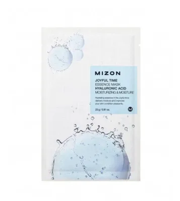 Тканевая маска для лица Mizon Joyful Time Essence Mask Hyaluronic Acid увлажняющая, с гиалуроновой кислотой, 23 г