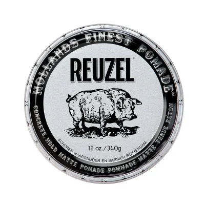 Помада для волос Reuzel Concrete Hold Matte Pomade на водной основе, матовый эффект, 340 г