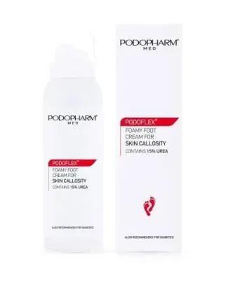 Крем-пенка для стоп Podopharm Podoflex, с 15% мочевины, против огрубения, 125 мл