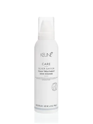 Несмываемый мусс для волос Keune Care Silver Savior Foam Treatment против желтизны, для светлых волос, 200 мл