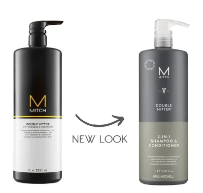 Шампунь-кондиционер для мужчин Paul Mitchell Mitch Double Hitter 2 в 1, без сульфатов, 1000 мл
