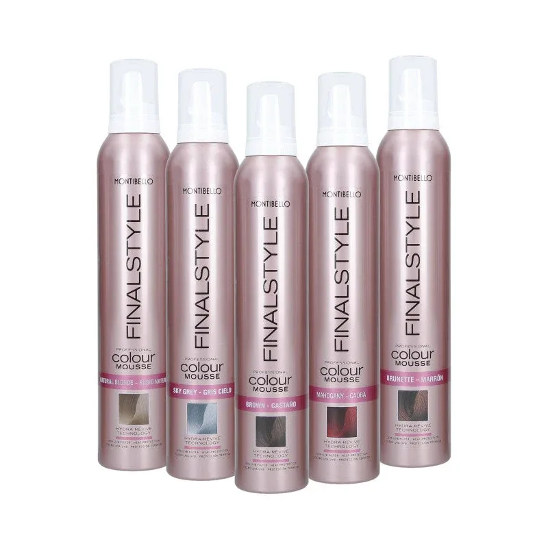 Тонирующая пенка для волос Montibello Finalstyle Colour Mousse, для укладки, оттенок Ash, 320 мл