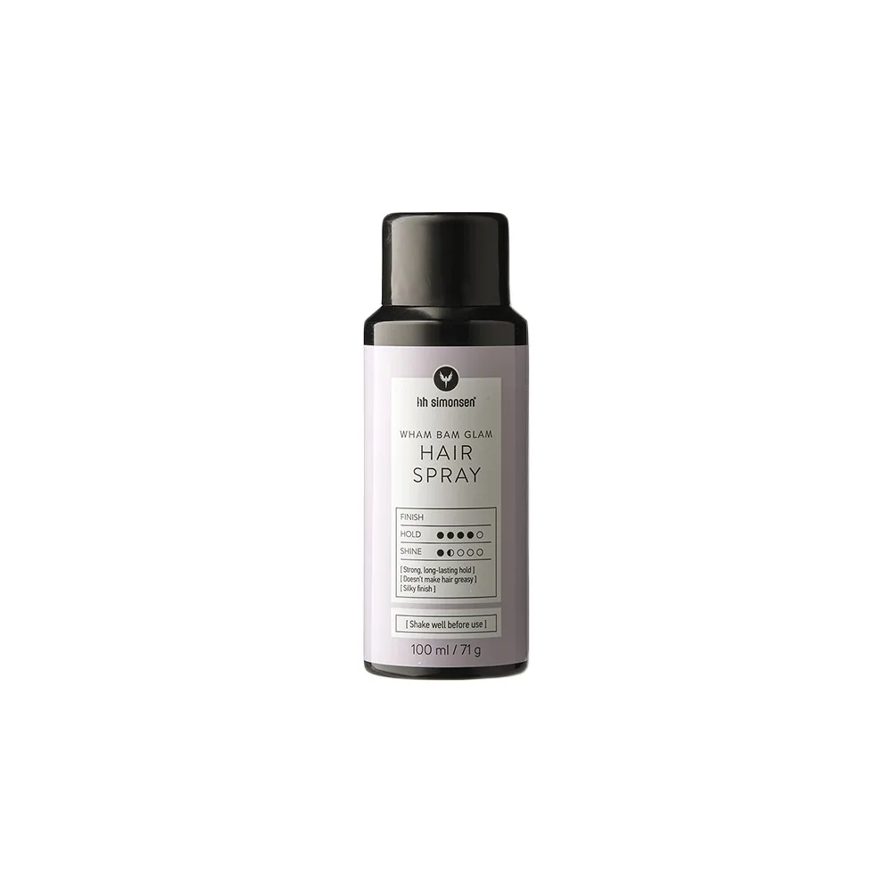 Лак для волос HH Simonsen Hairspray, сильной фиксации, дорожный формат, 100 мл