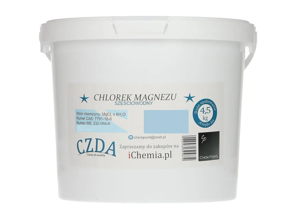 Соль для ванны Chem Point, хлорид магния шестиводный, 4.5 кг