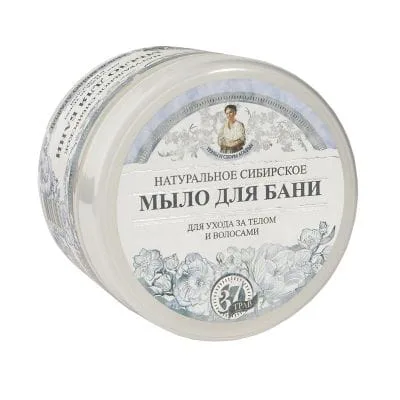 Мыло Babushka Agafia Белое сибирское, натуральное, для тела, 500 мл
