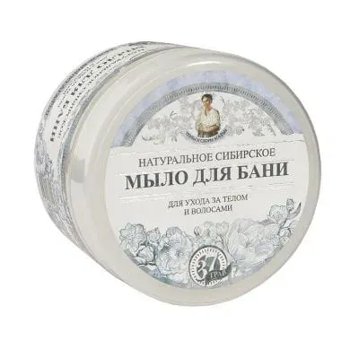 Мыло Babushka Agafia Белое сибирское, натуральное, для тела, 500 мл