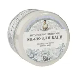 Мыло Babushka Agafia Белое сибирское, натуральное, для тела, 500 мл — фото 1