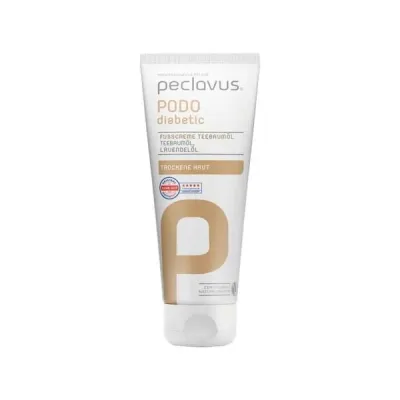 Крем для ног peclavus PODOdiabetic, с маслом чайного дерева, для сухой кожи, 100 мл
