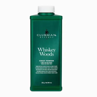 Тальк для кожи Clubman Pinaud Whiskey Woods Finest Powder, для мужчин, 255 г