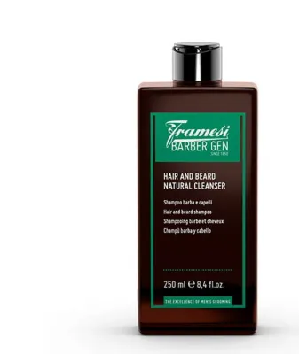 Шампунь для волос и бороды Framesi Barber Gen Hair and Beard Natural Cleanser, 250 мл