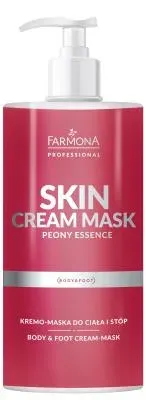 Крем-маска для тела и стоп Farmona Professional Skin Cream Mask Peony Essence, увлажняющая, для сухой кожи, 500 мл