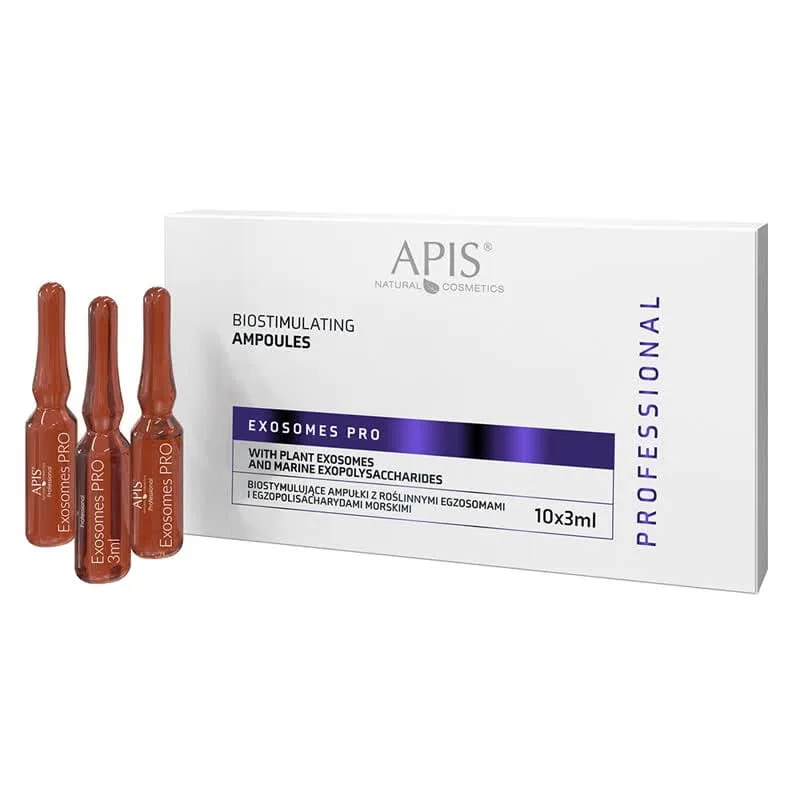 Ампулы для лица Apis Exosomes Pro с растительными экзосомами, восстанавливающие, 10 × 3 мл