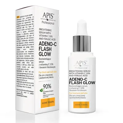 Сыворотка для лица Apis Adeno-C Flash Glow Home Terapis с витамином C и феруловой кислотой, 30 мл