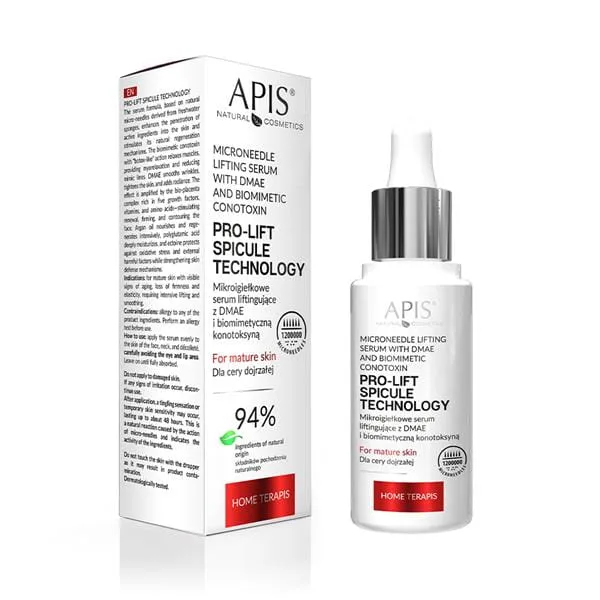 Сыворотка для лица Apis Pro-Lift Spicule Technology Home TerApis, лифтинг, со спикулами и DMAE, 30 мл