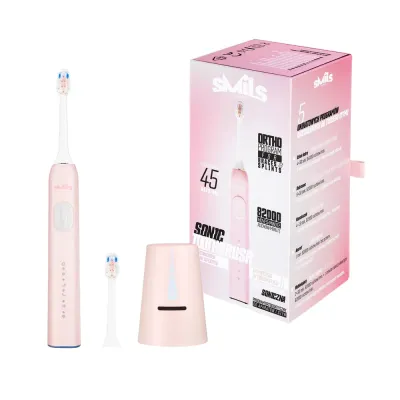 Звуковая зубная щётка Vitammy Smils, с контролем нажима, цвет Powder Pink