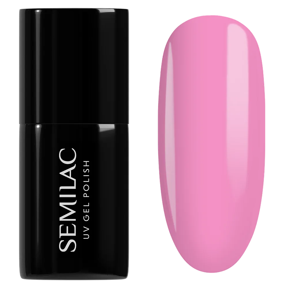 Гибридный лак для ногтей Semilac, кремовая текстура, оттенок 967 Pink Blush, 7 мл