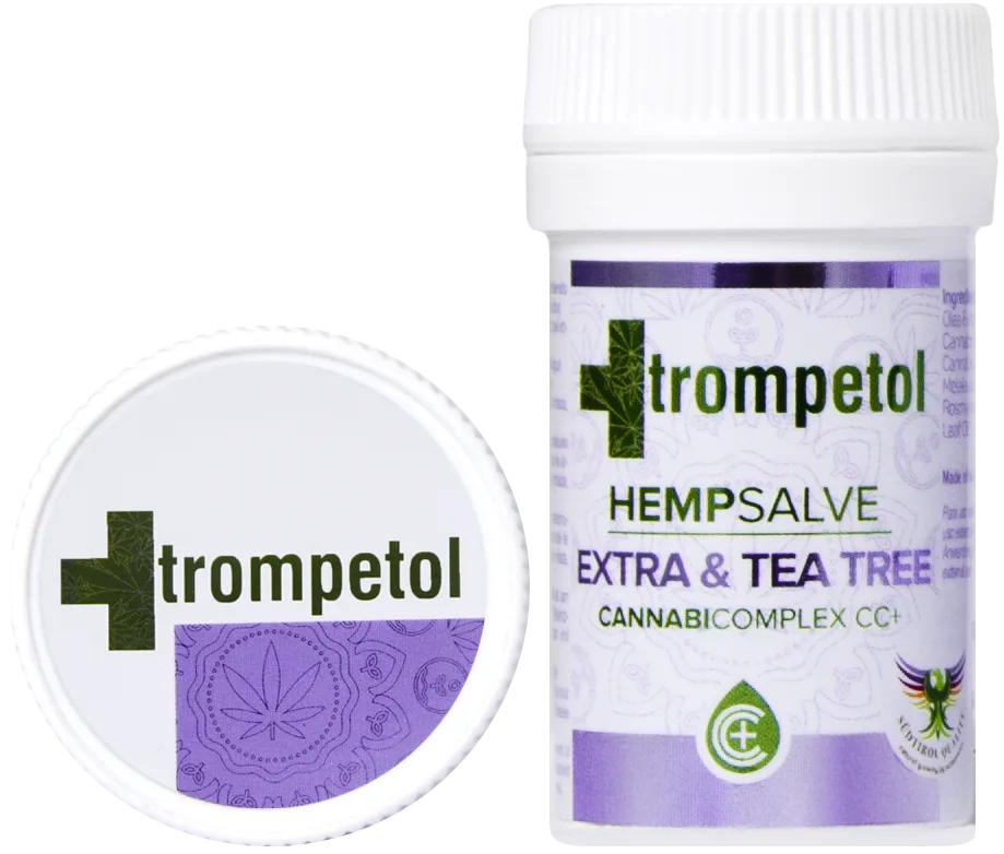 Конопляная мазь для тела Trompetol Extra & Tea Tree, с маслом чайного дерева